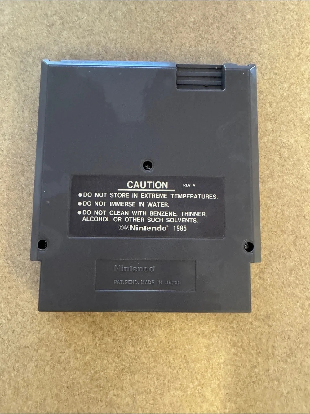Nintendo Entertainment System (NES) game cartridge 'Super Mario Bros.'